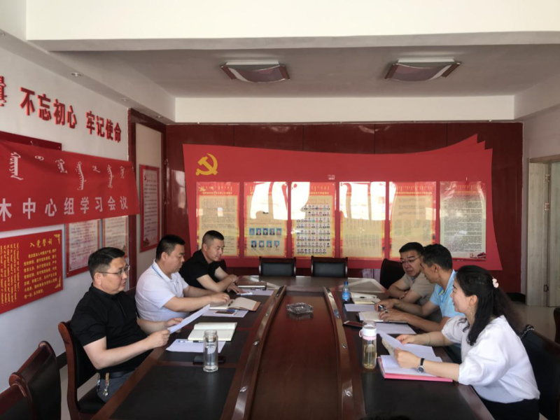 赛罕高毕苏木党委中心组 开展第六次学习活动