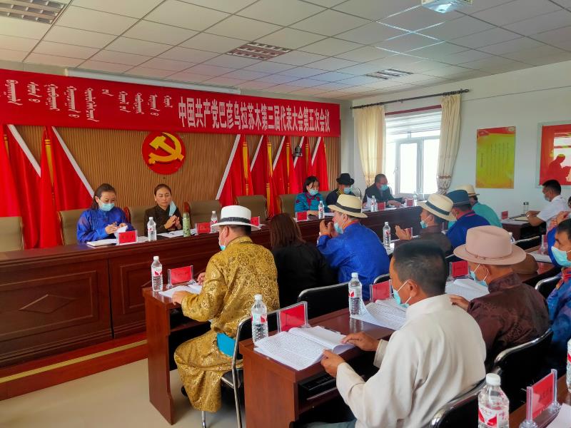 中共巴彦乌拉苏木第三届代表大会第五次会议顺利召开