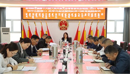 苏尼特左旗人大常委会党组 召开2024年理论中心组第11次学习会议暨党纪学习教育总结会议